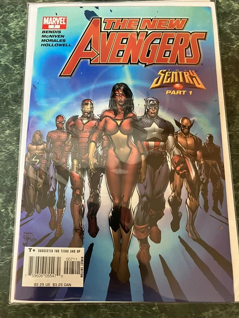 MARVEL COMICS THE NEW AVENGERS #7 - 1st appearance of the ILLUMINATI  VF-NM 2005
