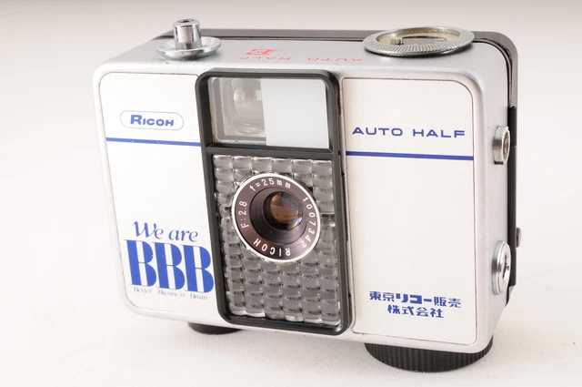 [Near MINT] "Tokyo Ricoh Sales logo" Ricoh Auto Half Frame E 35mm Camera JAPAN