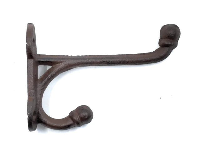 Cast Iron Harness Coat Wall Hook Garage Organization Closet Barn Shed Tack
