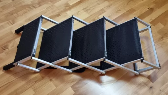 Aluminium Hundetreppe Einstiegshilfe Haustiertreppe Hunderampe 5-Schritte