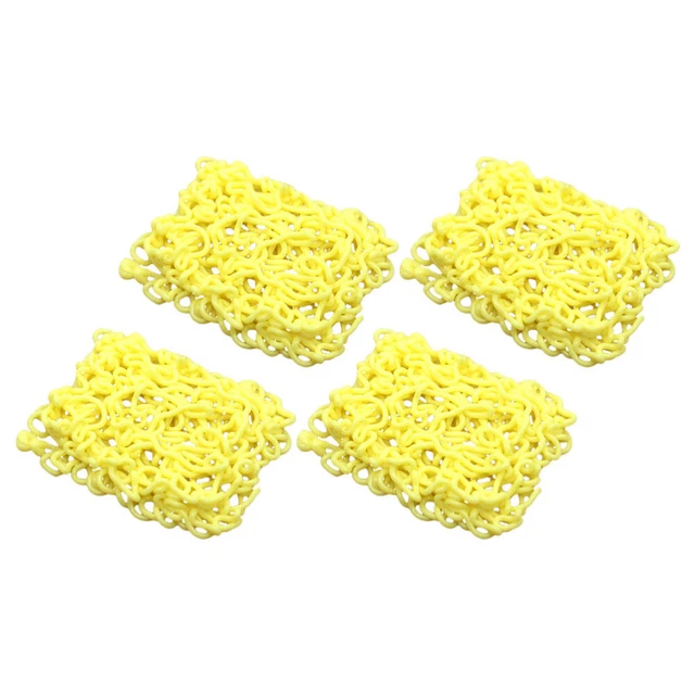 4 pz oggetti di scena istantanei simulati spaghetti vividi istantanei in silicone