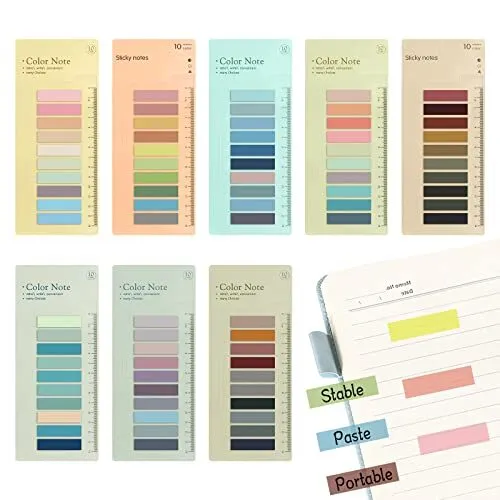 Livre annotation 1200 feuilles Post-it Ensemble avec Règle pour index  Marqueurs couleurs, Mode en ligne