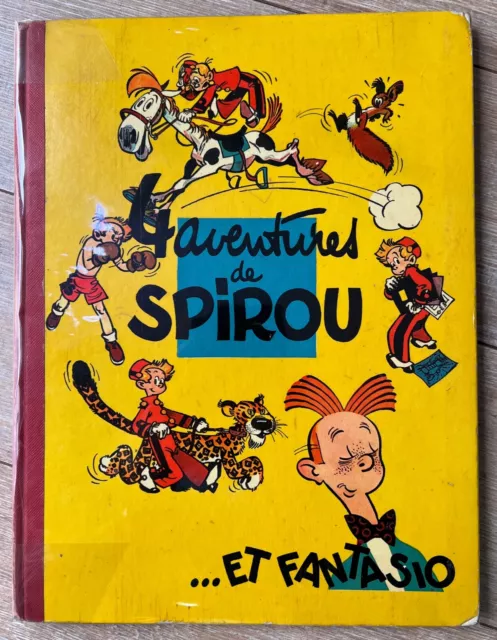 SPIROU ET FANTASIO par FRANQUIN EO FRANCAISE " 4 AV " BE+ DOS TOILE PLASTIQUE