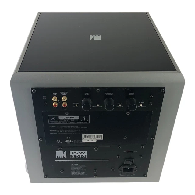 KEF PSW 2010 Subwoofer Power Cable Manual Kef Audio (UK) Ltd