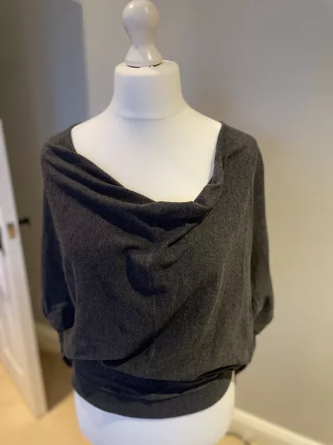 ALL SAINTS ELGAR Cowl Jumper Grey Size 12 14 Vgc 23.67 PicClick UK