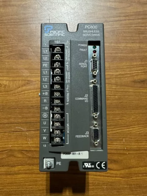 Pacific Scientific CU833-001-A Brushless Servo Drive PC800 USED - US SELLER