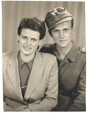 WW2 WWII German Couple Photo, Original Photo