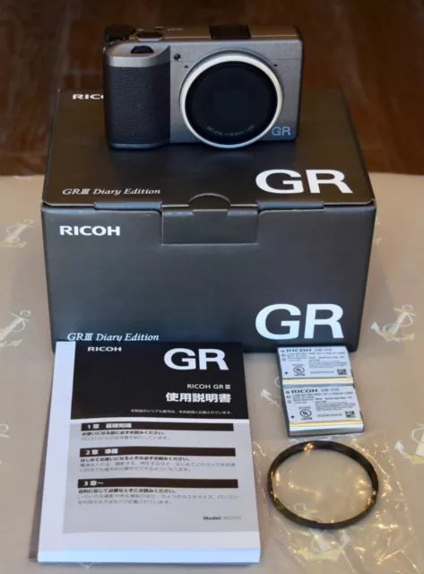 Ricoh GR III Diary Edition 1080p f/2.8 Digital Camera - Gray  gr3