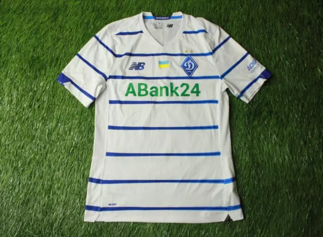 Dynamo Kiev Ukraine # 97 2020/2021 Match Worn Football Jersey Home New Balance M