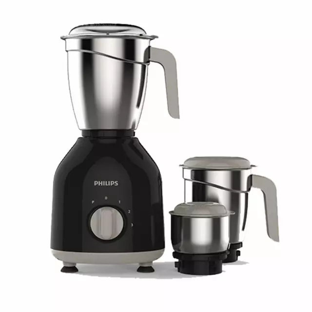 Philips HL7756/00 Mixeur Broyeur, 750W, 3 Pots (Noir)