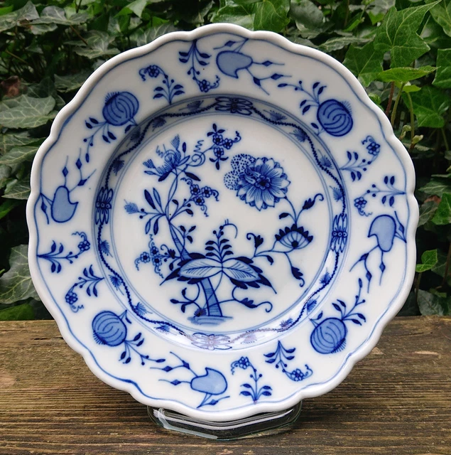 Vecchio Ernst Teichert Meissen Piatto Torta Piatto Zwiebelmuster Ø 19,0 CM ~