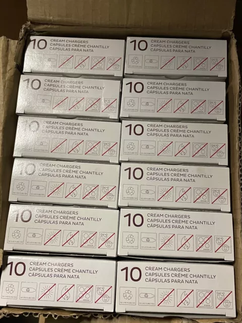 ISI Professional Cream Chargers for Starbucks 12 Packs of 10 Chargers ISI Professional Cream Chargers for Starbucks 12 Packs of 10 Chargers