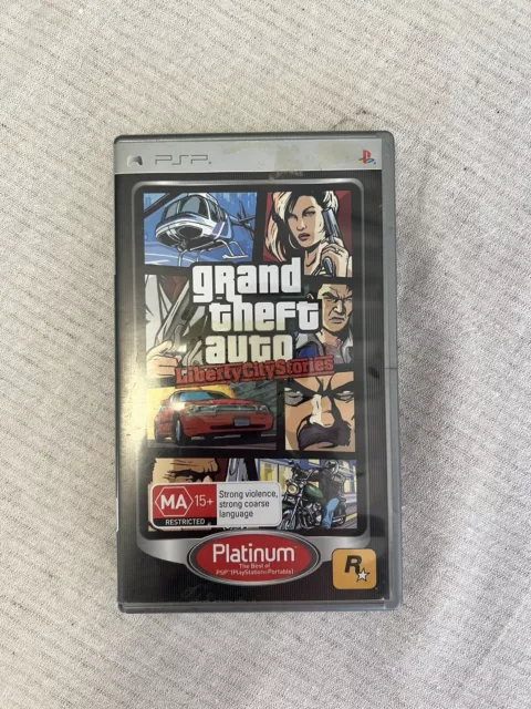 Grand Theft Auto Liberty City Stories PS2 (Platinum) PAL *Manual