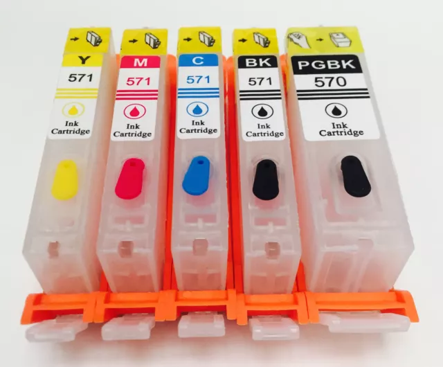 Empty Refillable Ink Cartridges for Canon Pixma Printers MG5700  MG5750 MG5751 2