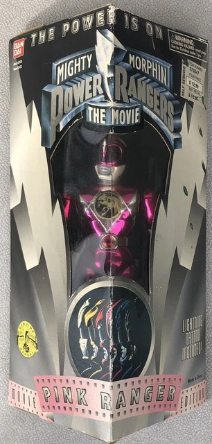 Pink Ranger 1995 MIGHTY MORPHIN POWER rangers The Movie Pink Ranger Figure Original 1995 ...