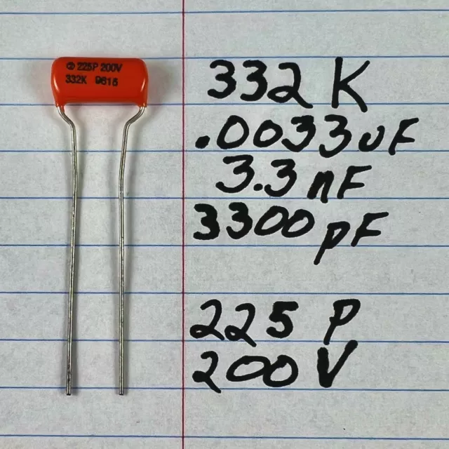 Turbo 200 Capacitor Sprague Orange Drop Guitar Capacitors