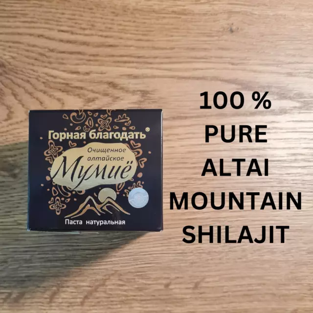 Résine Shilajit Authentique Montagne Altaï, 60g/2.11oz (2x 30g), Riche en Acide 3