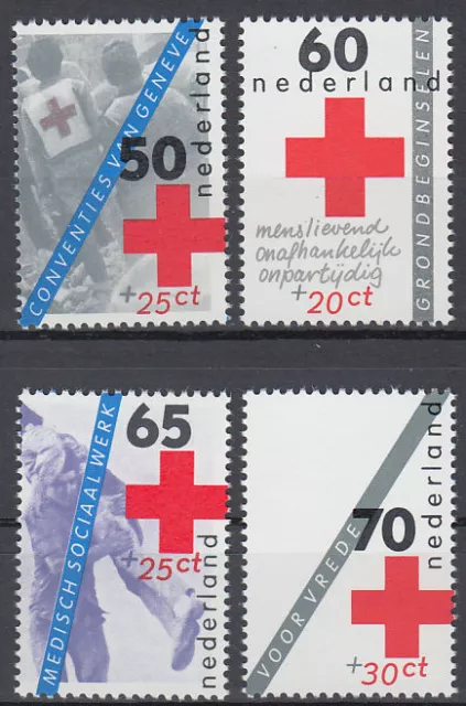 Niederlande 1983 ** Mi.1236/39 A Rotes Kreuz Red Cross Medicine Medizin [st3072]