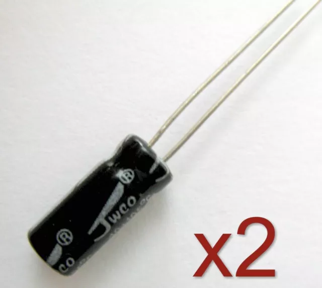 2x condensateur électrolytique 50V 4,7uF Aluminium Electrolytic Capacitor 8x4mm