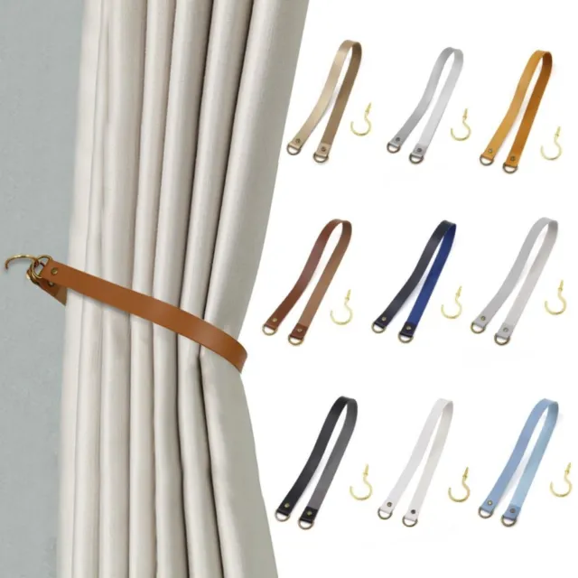 Room Accessories Tie Backs Curtain Holder Rope Leather Tiebacks Curtain Strap