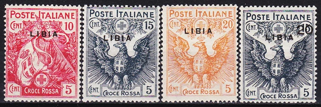 Libya Red Cross O/P on Italy 1915/16 MH-175 Euro