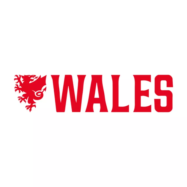 Welsh Football Text Dragon Wales Car Van Bumper Window Vinyl Decal Sticker