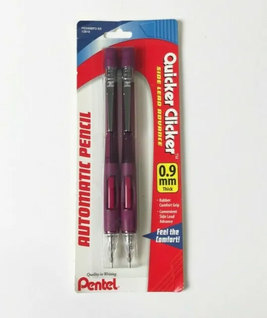 Pentel Quicker Clicker Automatic Pencil 0.9mm 2 Pack