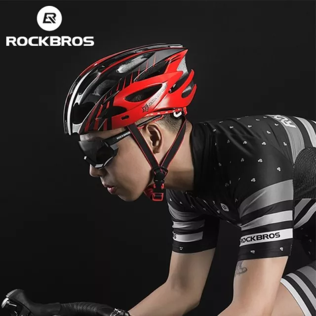 ROCKBROS Bicycle Helmet EPS Breathable Cycling Goggles Aero MTB Road Bike Helmet 2