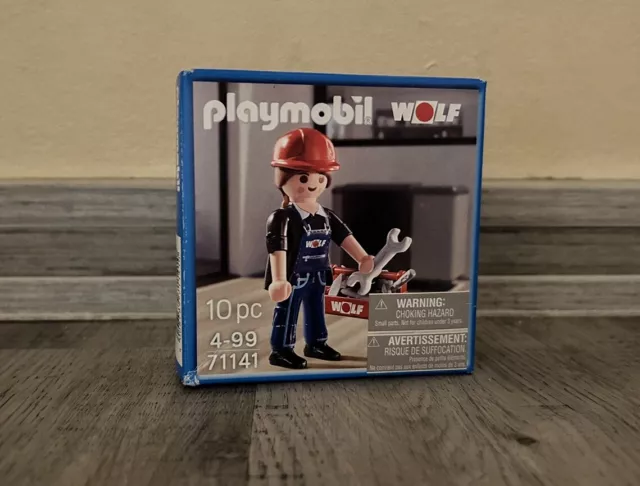 PLAYMOBIL® 71141 Wolf Service Technikerin RAR NEU OVP MISB Sonderfigur Giveaway