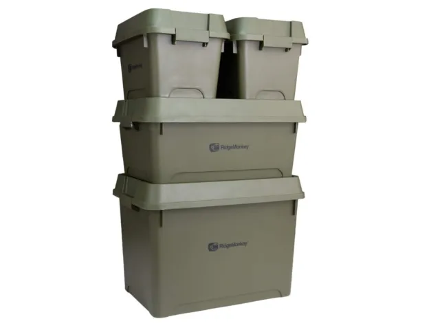 Ridgemonkey Armoury Storage Box Stackable - 16L, 36L or 66L - IN STOCK