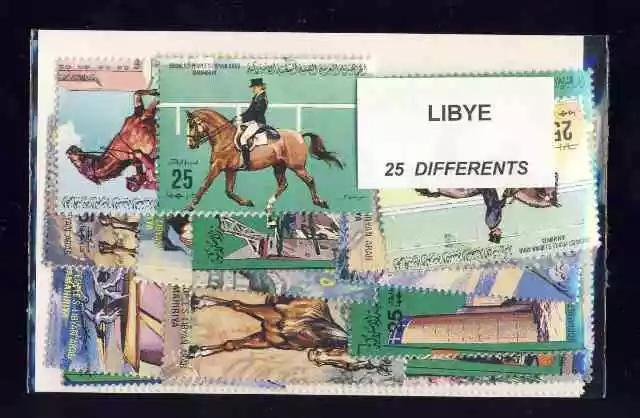 Libye - Libya 25 timbres différents