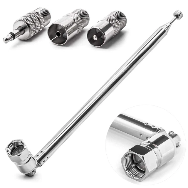YIZWINS Antenna FM Antenna VHF per Impianto Stereo FM, Antenna DAB, Antenna Radio DAB con Base Magnetica Cavo di Prolunga da Tre Metri per Sintonizzatore Radio Portatile Ricevitore Stereo