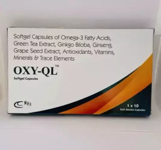 OXY QL Softgel-Kapseln für strahlende Haut und Anti-Aging mit...