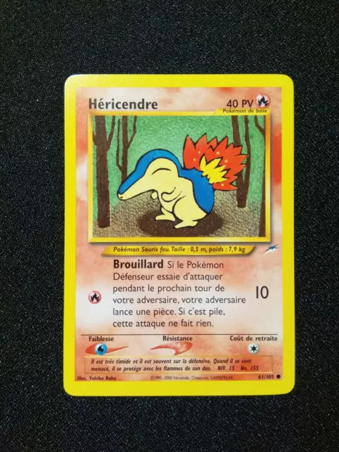 Héricendre 61/105 Commune Neo Destiny FR carte Pokémon NM/M