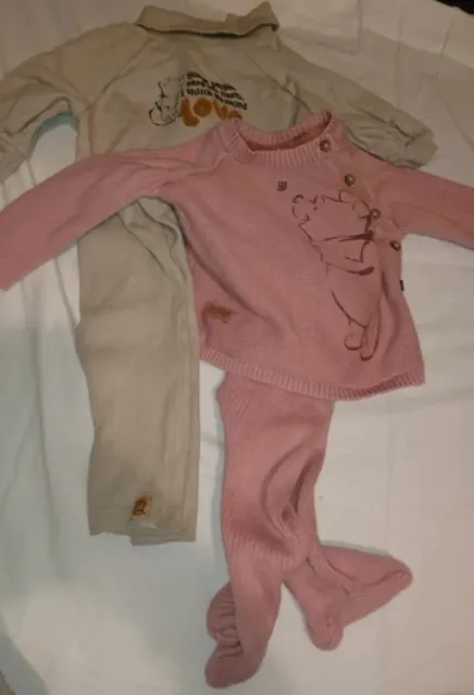 Pacchetto vestiti bambina Winnie The Pooh - 2x set di abiti - 0-3 mesi