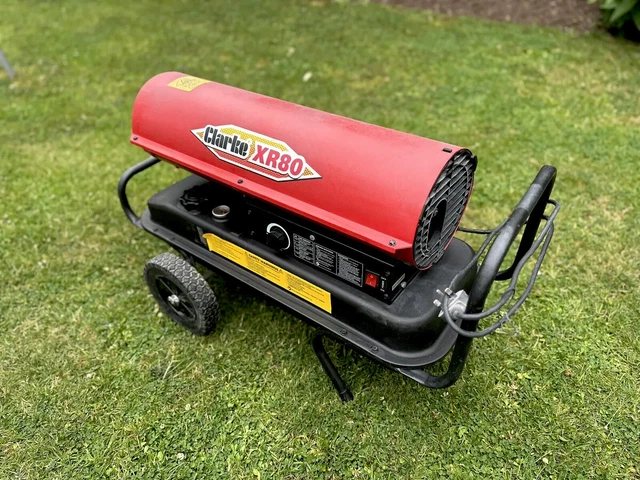 CLARKE XR80 DIESEL/PARAFFIN FIRED SPACE GARAGE HEATER 230v 70K BTUs £185.00  - PicClick UK