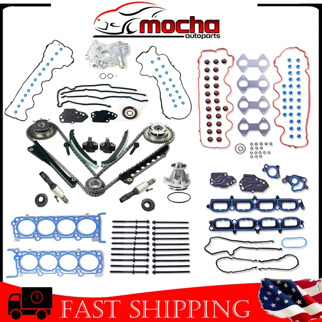 MA-4216956179 Head Gasket Set Head Bolts Lifters Compatible - Foto 12