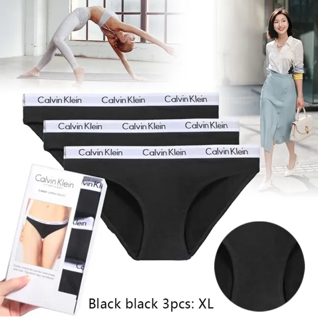 Calvin Klein Women's Underwear's Modern Cotton Bikini Brief in Black Size Option