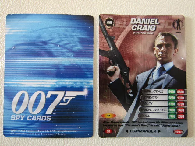 Danjaq 2008 ~ James Bond 007 Spy Cards Card Variants No`s 141 - 275 (E17)