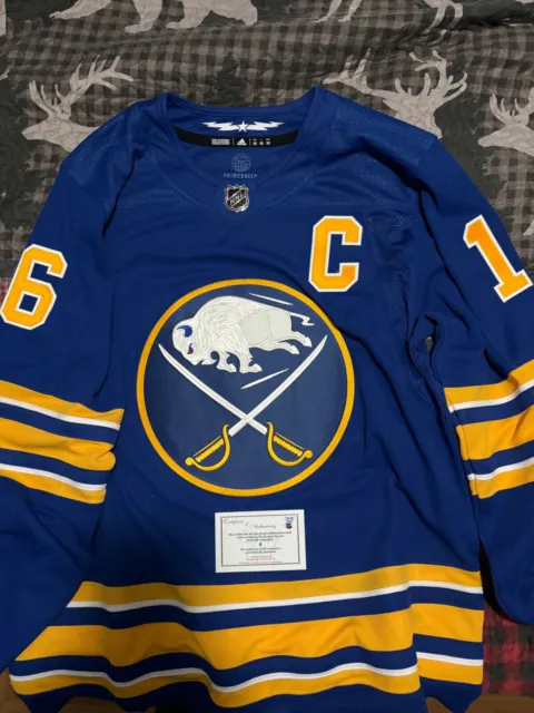 Autographed/Signed Pat Lafontaine Buffalo Sabres Jersey With COA