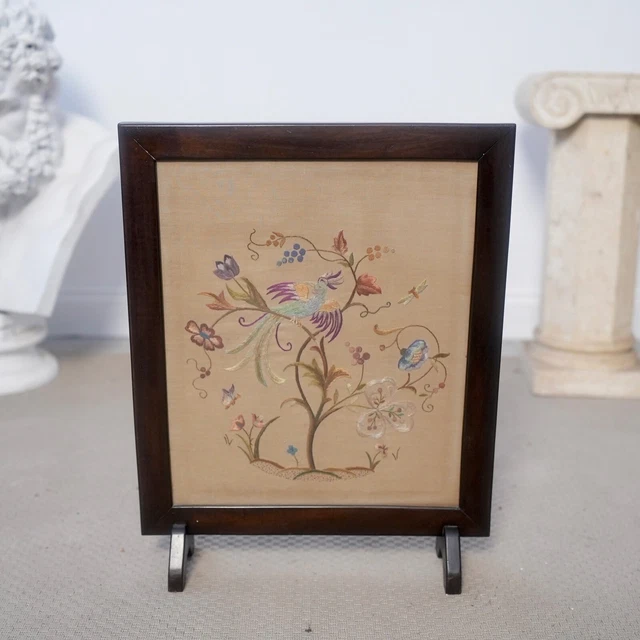 Fire Screen vintage antico