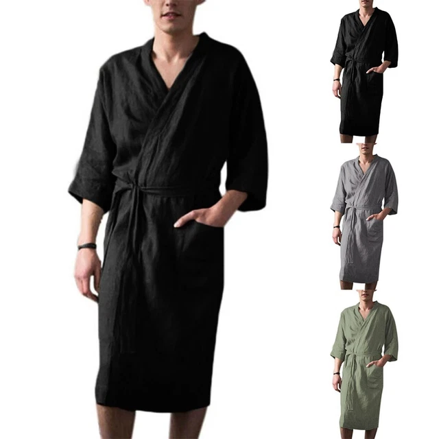 Homewear Abbigliamento Uomo Comodo Pigiama Pigiama Pigiama Colore Solido Casual