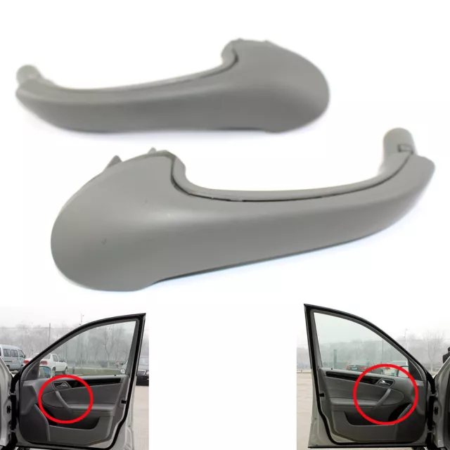 For Mercedes Benz W203 C-Class Front Left + Right Interior Door Handles Gray