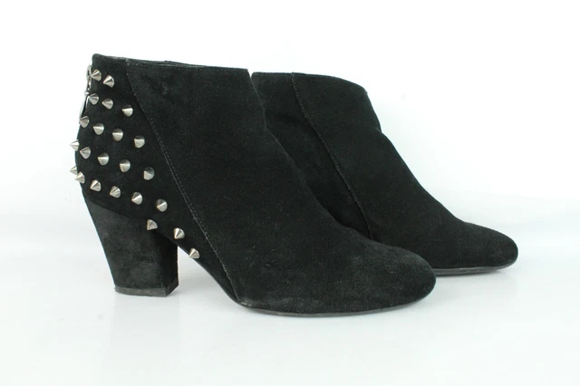 Bottines André daim noir T 39 / UK 5.5 TRES BON ETAT