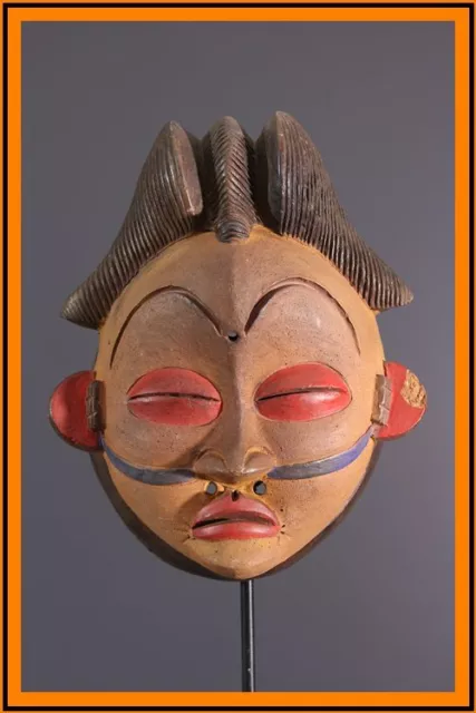 Punu Terracota Mask African Tribal Art Africain Arte Africana Afrikanische Kunst