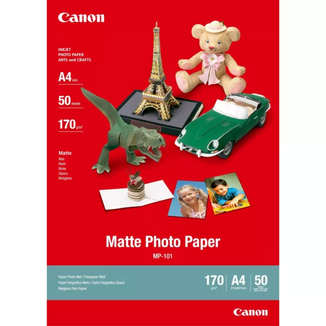 Canon MP-101 - Matt Photo Paper - A4 (210 x 297 mm) - 170 g/m2-5 she