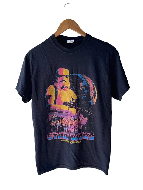 Junk Food Mens Size XL Black Star Wars Empire Strikes Back Short Sleeve T-Shirt