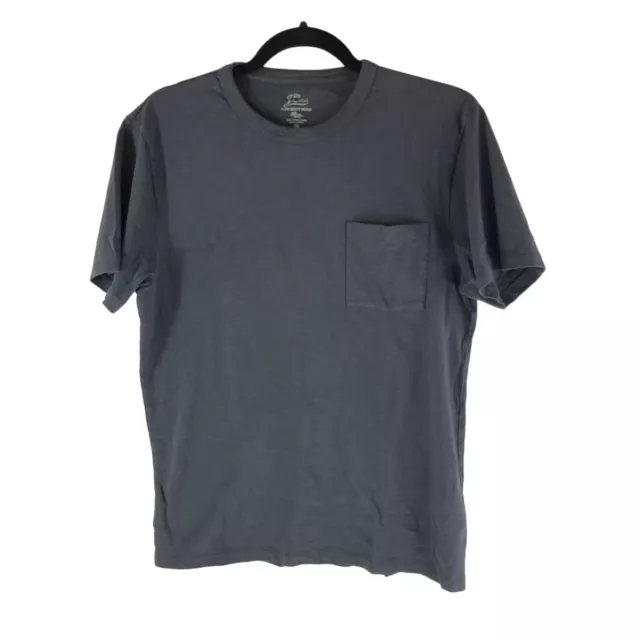 J. Crew Mens Garment Dyed Slub Cotton Crewneck T-shirt Gray M