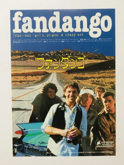 Fandango 1985 Kevin Costner Judd Nelson JAPAN CHIRASHI movie flyer mini poster