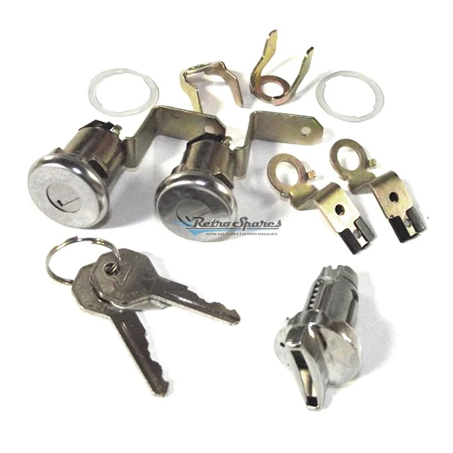 Dennis Carpenter Door & Ignition Lock Tumbler Set For 1949-1951 Ford & Mercury – Keyed Alike, 3 Pieces